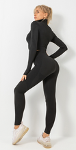 Load image into Gallery viewer, Seamless Yoga Sets Leggings Sport Women Fitness Gym Long Sleeve Shirt
